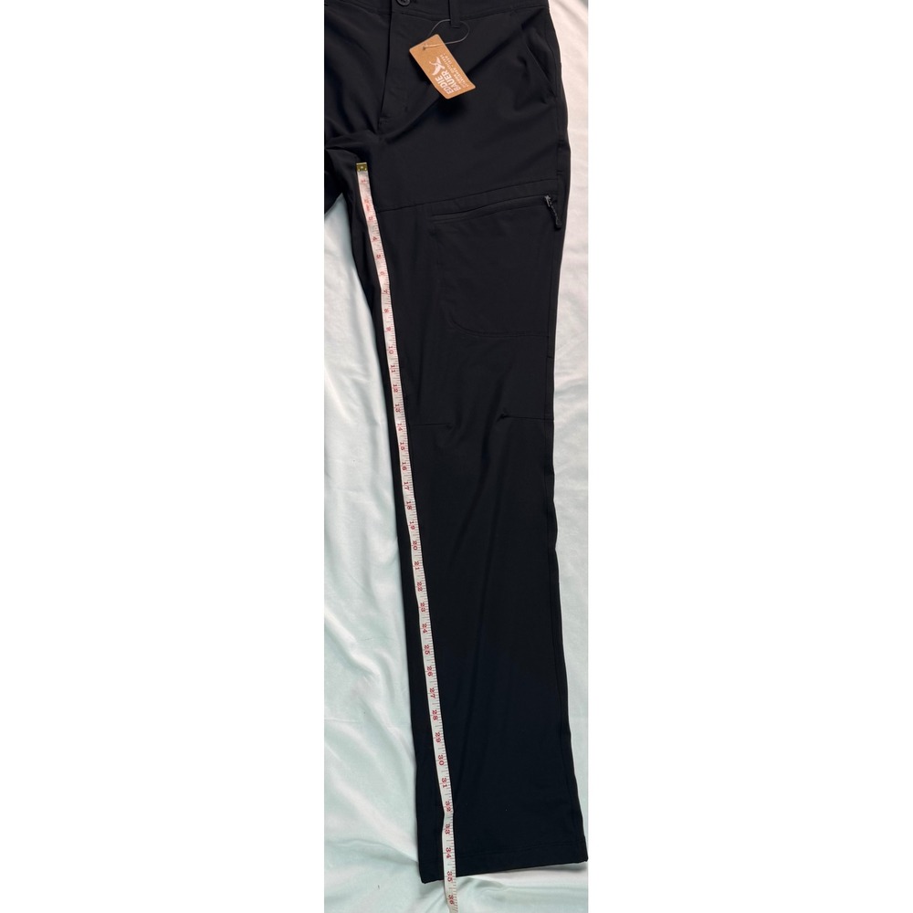 Eddie Bauer WT Flexion Lined 2.0 Pant Womens 12T Black Straight Leg Mid Rise NWT - Picture 12 of 16